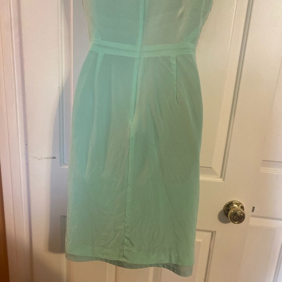 “DANA-MAXX” Silk Agnyss Flores Mint & Sequin Dress - Picture 11 of 16